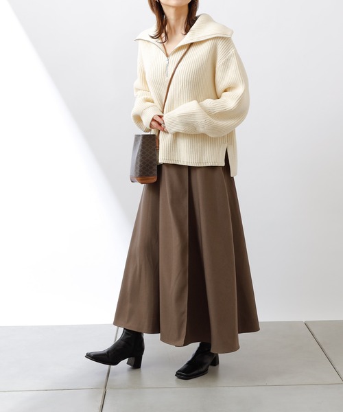 COLONY 2139（コロニートゥーワンスリーナイン）の「アシメウエストベルト付フレアスカート（スカート・レディース・モカ/ブラウン/グリーン・FREE）」の18枚目の写真