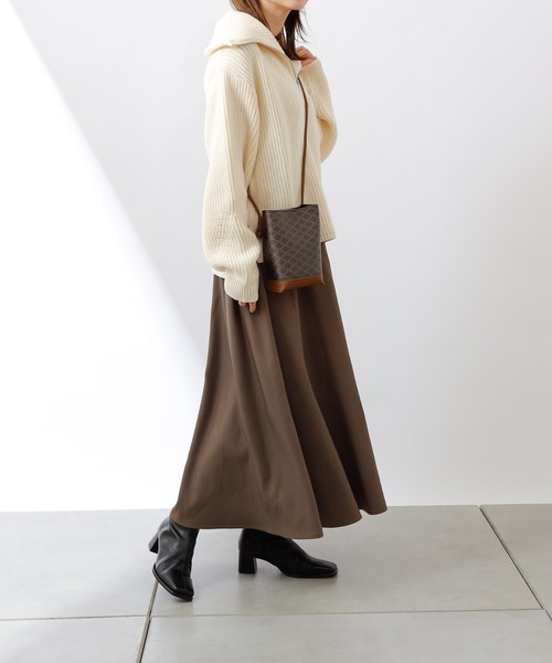 COLONY 2139（コロニートゥーワンスリーナイン）の「アシメウエストベルト付フレアスカート（スカート・レディース・モカ/ブラウン/グリーン・FREE）」の22枚目の写真