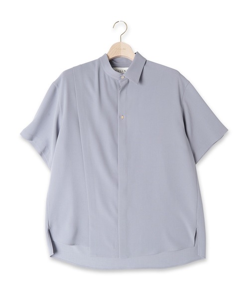 CULLNI（クルニ）の「22-SS-028　アシンメトリーカラーシャツ（シャツ/ブラウス・メンズ・グレイッシュベージュ/ブルー/パープル/ブラック/カーキ・1/2/0）」の10枚目の写真