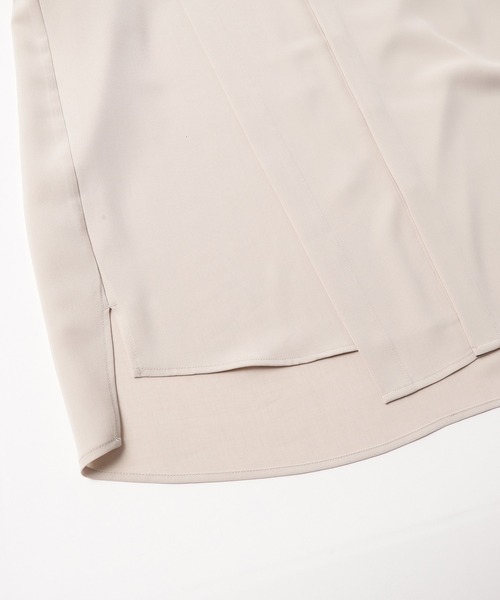 CULLNI（クルニ）の「22-SS-028　アシンメトリーカラーシャツ（シャツ/ブラウス・メンズ・グレイッシュベージュ/ブルー/パープル/ブラック/カーキ・1/2/0）」の15枚目の写真