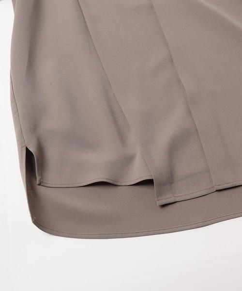 CULLNI（クルニ）の「22-SS-028　アシンメトリーカラーシャツ（シャツ/ブラウス・メンズ・グレイッシュベージュ/ブルー/パープル/ブラック/カーキ・1/2/0）」の17枚目の写真