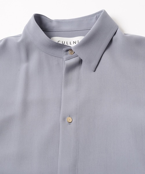 CULLNI（クルニ）の「22-SS-028　アシンメトリーカラーシャツ（シャツ/ブラウス・メンズ・グレイッシュベージュ/ブルー/パープル/ブラック/カーキ・1/2/0）」の18枚目の写真