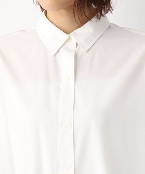 GLOBAL WORK（グローバルワーク）の「365日マイスタイルシャツ/258257（シャツ/ブラウス・レディース・オフホワイト/ブルー/ラベンダー/ブラック系その他/グリーン系その他/ブルー系その他/イエロー系その他/オレンジ系その他・MEDIUM/X-LARGE）」の21枚目の写真