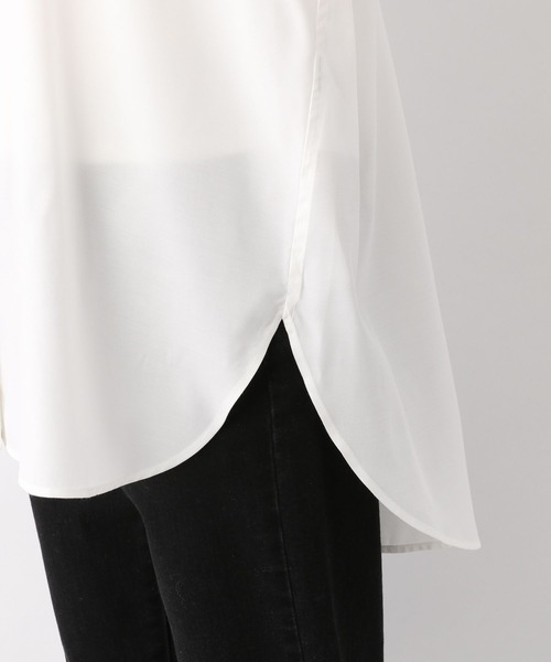 GLOBAL WORK（グローバルワーク）の「365日マイスタイルシャツ/258257（シャツ/ブラウス・レディース・オフホワイト/ブルー/ラベンダー/ブラック系その他/グリーン系その他/ブルー系その他/イエロー系その他/オレンジ系その他・MEDIUM/X-LARGE）」の19枚目の写真