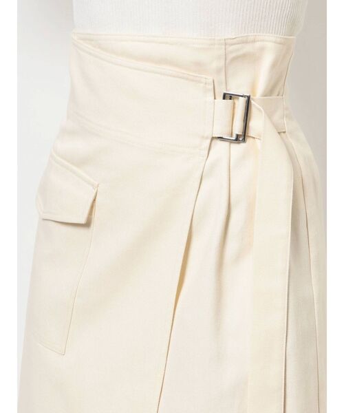 MURUA(ムルーア)の「アシメラップスカート(スカート・レディース・ブラック/アイボリー/モカ・1/2)」の5枚目の写真