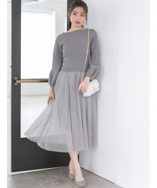 セール ティファニー春香レコメンド レースアップニット付きチュールキャミワンピース ワンピース Fifth フィフス のファッション通販 Zozotown