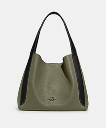 COACH ハドリー ホーボー カラーブロック ベージュ/レッド コーチ ハドリーホーボー カラーブロックトートバッグ