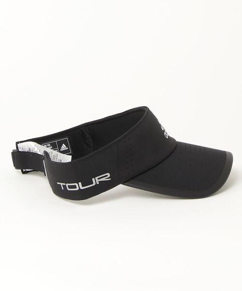 adidas（アディダス）の「軽量 レーザーパンチング バイザー【adidas Golf/アディダスゴルフ】（サンバイザー・メンズ・ブラック/ホワイト・LARGE）」の4枚目の写真