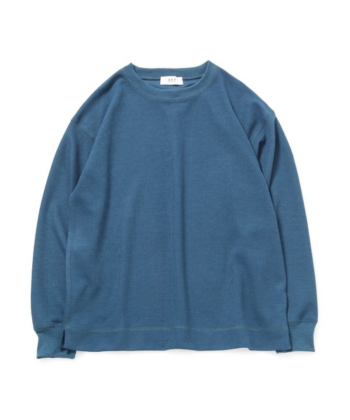 ADAM ET ROPE'(アダムエロペ)の「ハニカムダンボールCNPO(Tシャツ/カットソー・メンズ・グレー/ブルー系その他6/ダークブラウン・L/M)」の3枚目の写真