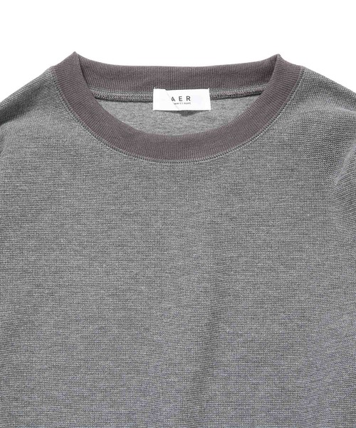 ADAM ET ROPE'(アダムエロペ)の「ハニカムダンボールCNPO(Tシャツ/カットソー・メンズ・グレー/ブルー系その他6/ダークブラウン・L/M)」の10枚目の写真
