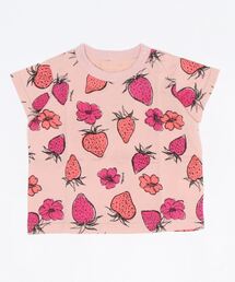 天竺いちごプリントＴシャツ