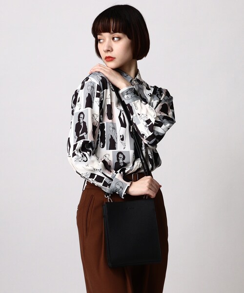 tk.TAKEO KIKUCHI(ティーケータケオキクチ)の「◆スクエアボックスショルダーバッグ(ショルダーバッグ・レディース・ブラック系/ブラック系8/ダークグリーン系/ブラック/ベージュ・00)」の15枚目の写真