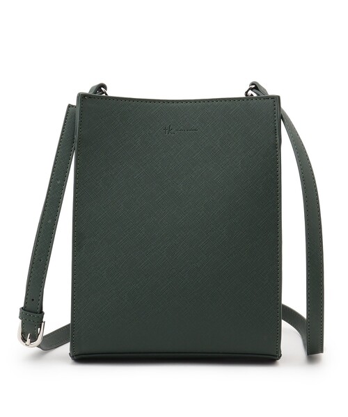 tk.TAKEO KIKUCHI(ティーケータケオキクチ)の「◆スクエアボックスショルダーバッグ(ショルダーバッグ・レディース・ブラック系/ブラック系8/ダークグリーン系/ブラック/ベージュ・00)」の12枚目の写真