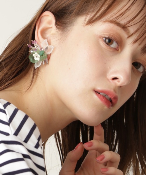 JILL STUART(ジルスチュアート)の「◆ビアンカイヤリング(イヤリング・レディース・ホワイト・フリ-)」の1枚目の写真