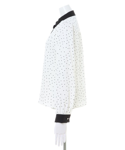 INGNI（イング）の「バイカラートロミ／ブラウス（シャツ/ブラウス・レディース・ホワイト×ブラック/ホワイト系8/サックスブルー系/ピンク系9・M）」の22枚目の写真