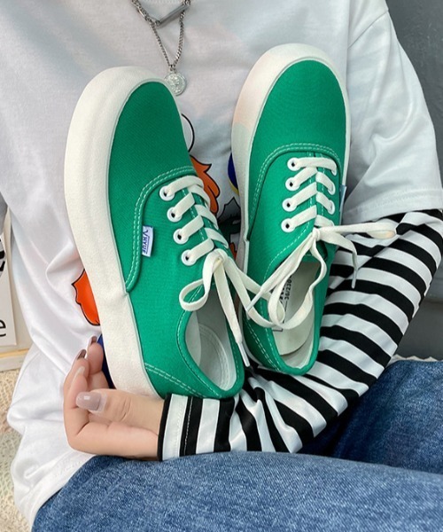 MANGROVE（マングローブ）の「カジュアルローカットスニーカー（スニーカー・レディース・アイボリー/グリーン/ベージュ/ブラウン/ブラック/ホワイト・MEDIUM/LARGE/SMALL）」の10枚目の写真