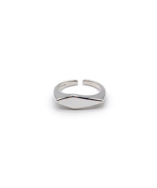 Blanche(ブランシュ)の「Blanche ブランシュ ダイヤモンドシェイブトップフラットピンキーリング Croix (クロワ) SILVER(リング・レディース・シルバー・#5/#6/#4/#3)」の6枚目の写真