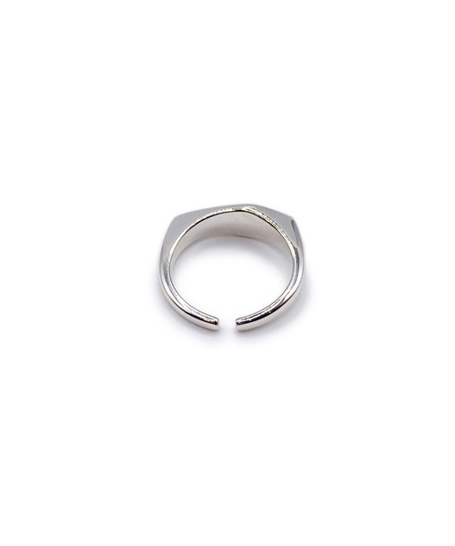 Blanche(ブランシュ)の「Blanche ブランシュ ダイヤモンドシェイブトップフラットピンキーリング Croix (クロワ) SILVER(リング・レディース・シルバー・#5/#6/#4/#3)」の4枚目の写真