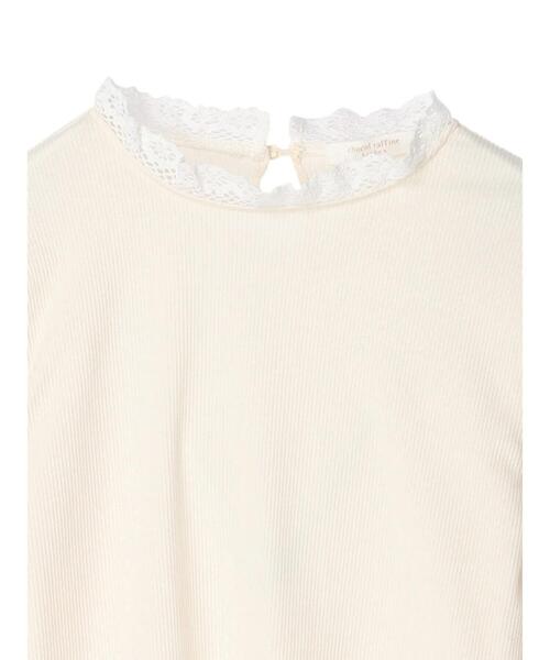 Green Parks(グリーンパークス)の「襟レースリブインナー(Tシャツ/カットソー・レディース・オフホワイト・FREE)」の9枚目の写真