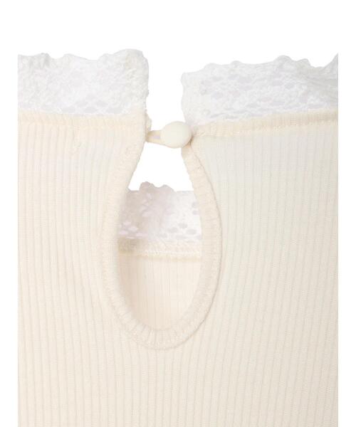 Green Parks(グリーンパークス)の「襟レースリブインナー(Tシャツ/カットソー・レディース・オフホワイト・FREE)」の14枚目の写真