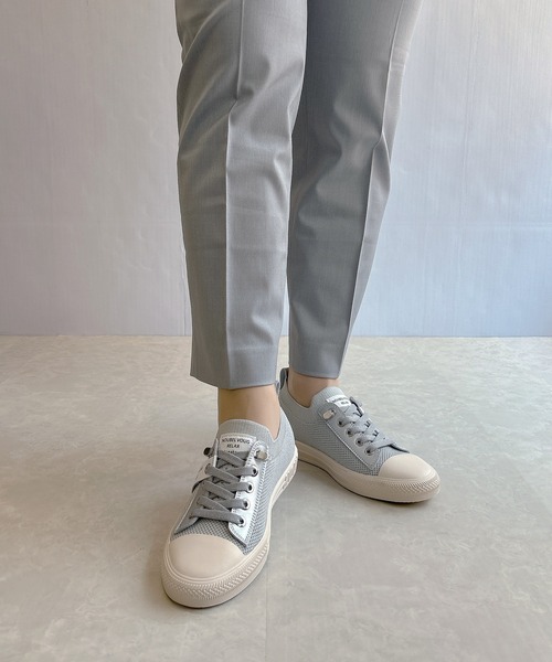 Noubel Voug Relax（ヌーベルヴォーグリラックス）の「ニット チケットスニーカー（スニーカー・レディース・ベージュ/ホワイト/ブラック/モカ/カーキ/ブラック×ブラック/ブルー系その他/シャンパン/シルバー・23cm/24cm/22.5cm/23.5cm/24.5cm）」の8枚目の写真