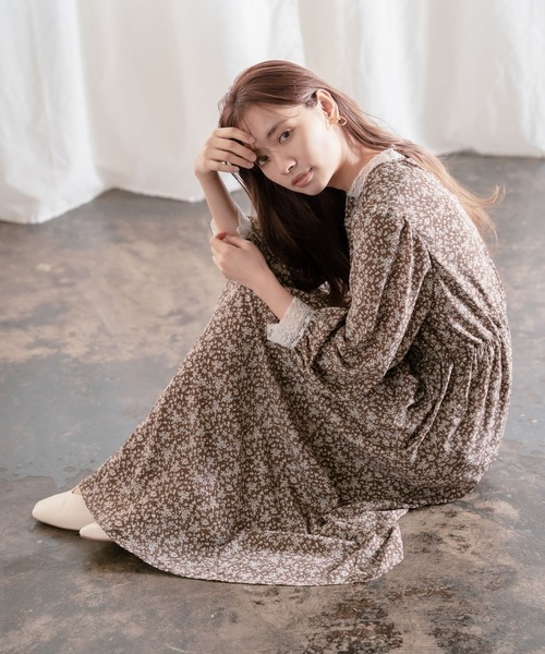 ブランド古着 長袖ワンピース ワンピース Mysty Woman ミスティウーマン のファッション通販 Zozoused
