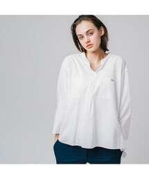 LACOSTE | コットンレーヨンスキッパーネックシャツ(シャツ/ブラウス)