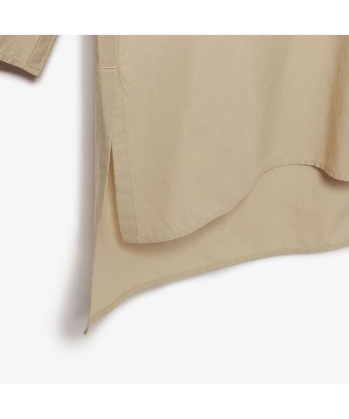 LACOSTE（ラコステ）の「コットンレーヨンスキッパーネックシャツ（シャツ/ブラウス・レディース・ホワイト/ベージュ・38/36/34/40）」の12枚目の写真