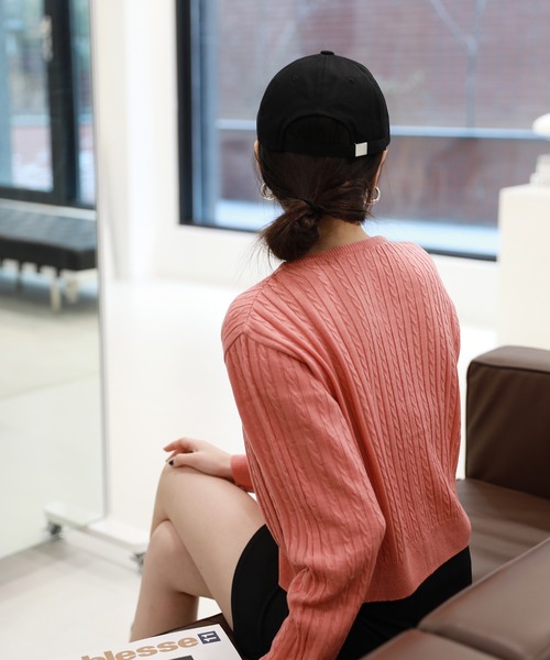 by muni:r（バイ ムニール）の「シンプルロゴPボールキャップ（キャップ・レディース・ブラック/ネイビー/グレー/ピンクベージュ・ONE SIZE）」の16枚目の写真