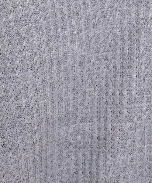 SHOO・LA・RUE（シューラルー）の「◆ワッフル前釦付きカーディガン（カーディガン/ボレロ・レディース・ライトグレー/グリーン/ライトベージュ・00）」の10枚目の写真