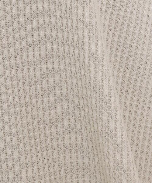 SHOO・LA・RUE（シューラルー）の「◆ワッフル前釦付きカーディガン（カーディガン/ボレロ・レディース・ライトグレー/グリーン/ライトベージュ・00）」の22枚目の写真