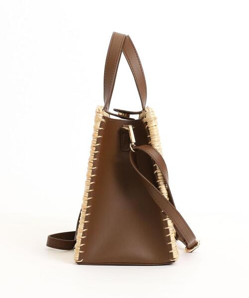 coen（コーエン）の「ヤナギスクエアショルダーバッグ（かごバッグ・レディース・ブラック/ブラウン・FREE）」の16枚目の写真