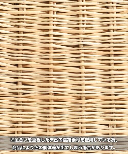 coen（コーエン）の「ヤナギスクエアショルダーバッグ（かごバッグ・レディース・ブラック/ブラウン・FREE）」の5枚目の写真