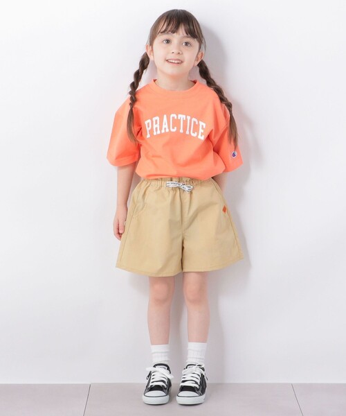 Champion（チャンピオン）の「【SHIPS any別注】Champion: カレッジ プリント Tシャツ <KIDS>◇（Tシャツ/カットソー・キッズ・ライトグリーン/ネイビー/オレンジ/イエロー・120/130/140/110）」の5枚目の写真