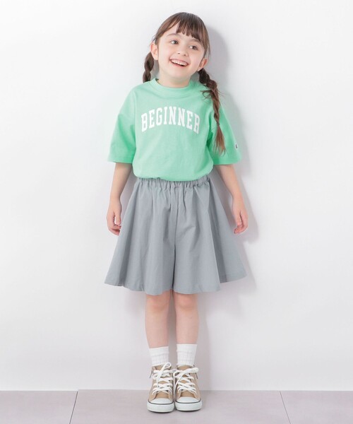 Champion（チャンピオン）の「【SHIPS any別注】Champion: カレッジ プリント Tシャツ <KIDS>◇（Tシャツ/カットソー・キッズ・ライトグリーン/ネイビー/オレンジ/イエロー・120/130/140/110）」の11枚目の写真