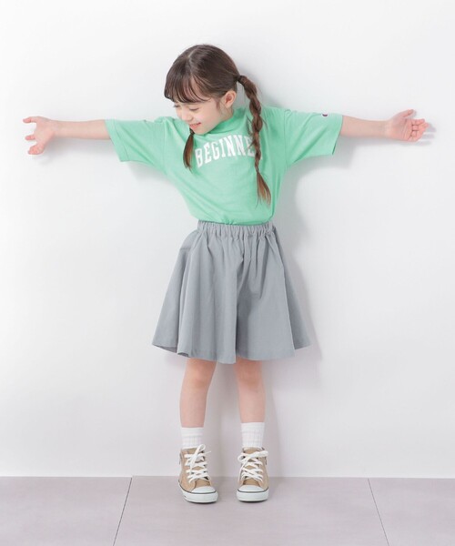 Champion（チャンピオン）の「【SHIPS any別注】Champion: カレッジ プリント Tシャツ <KIDS>◇（Tシャツ/カットソー・キッズ・ライトグリーン/ネイビー/オレンジ/イエロー・120/130/140/110）」の13枚目の写真