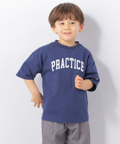 Champion（チャンピオン）の「【SHIPS any別注】Champion: カレッジ プリント Tシャツ <KIDS>◇（Tシャツ/カットソー・キッズ・ライトグリーン/ネイビー/オレンジ/イエロー・120/130/140/110）」の18枚目の写真