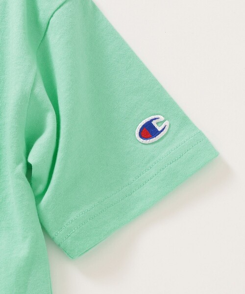 Champion（チャンピオン）の「【SHIPS any別注】Champion: カレッジ プリント Tシャツ <KIDS>◇（Tシャツ/カットソー・キッズ・ライトグリーン/ネイビー/オレンジ/イエロー・120/130/140/110）」の20枚目の写真