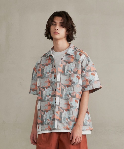 Revo. マルチジャガード半袖シャツ（シャツ/ブラウス）｜JUGLANS（ユグランス）