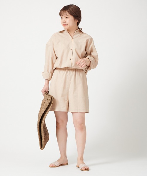 Spick&Span OR♡新品タグ付き　オールインワン　リネン混　定価3万 Spick&Span OR♡新品タグ付き オールインワン リネン混 定価3万