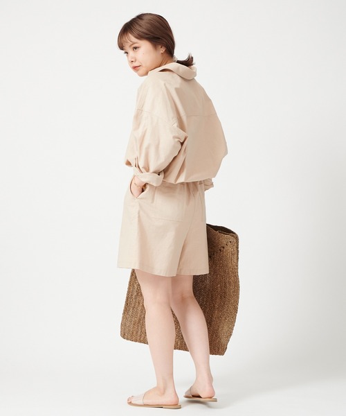 UNIONLAUNCH オーバーオール リネン サロペット ベージュ XS セール】リネンシャツオールインワン◇（サロペット