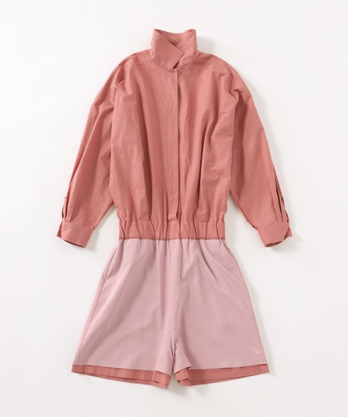 U by SPICK&SPAN(ユーバイスピックアンドスパン)の「リネンシャツオールインワン◆(サロペット/オーバーオール・レディース・ベージュ/ピンク・FREE)」の22枚目の写真