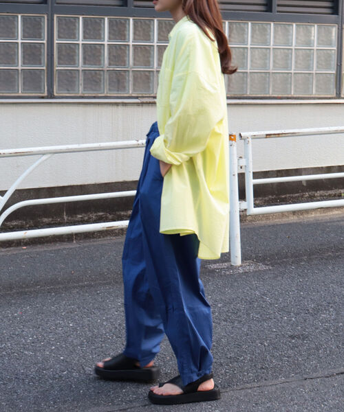 fredy repit（フレディレピ）の「DADDYシャツ（シャツ/ブラウス・レディース・オフホワイト/イエロー/サックスブルー/ピンク・38）」の6枚目の写真