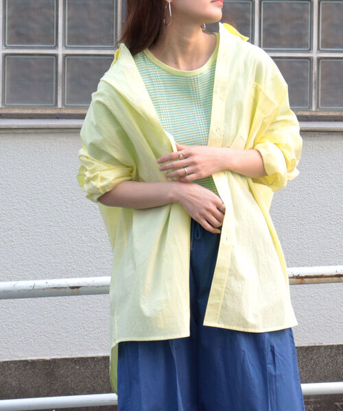 fredy repit（フレディレピ）の「DADDYシャツ（シャツ/ブラウス・レディース・オフホワイト/イエロー/サックスブルー/ピンク・38）」の8枚目の写真