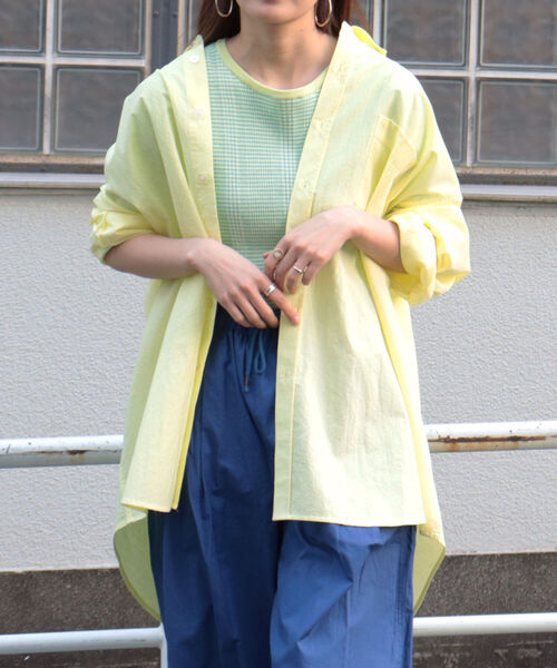 fredy repit（フレディレピ）の「DADDYシャツ（シャツ/ブラウス・レディース・オフホワイト/イエロー/サックスブルー/ピンク・38）」の9枚目の写真