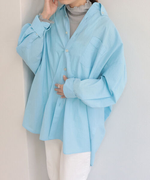 fredy repit（フレディレピ）の「DADDYシャツ（シャツ/ブラウス・レディース・オフホワイト/イエロー/サックスブルー/ピンク・38）」の15枚目の写真