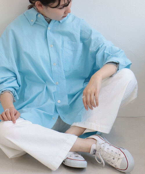 fredy repit（フレディレピ）の「DADDYシャツ（シャツ/ブラウス・レディース・オフホワイト/イエロー/サックスブルー/ピンク・38）」の16枚目の写真