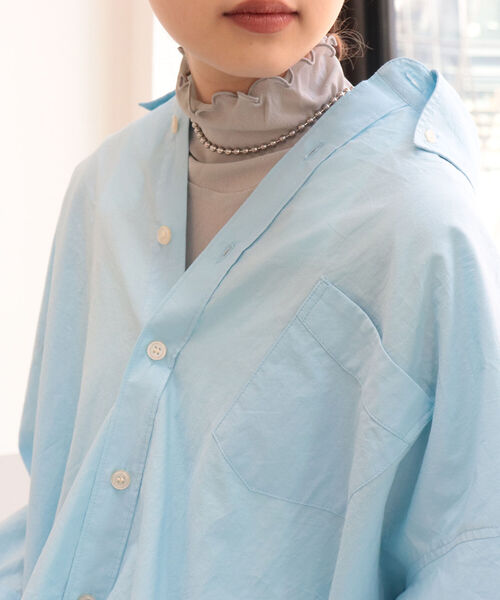 fredy repit（フレディレピ）の「DADDYシャツ（シャツ/ブラウス・レディース・オフホワイト/イエロー/サックスブルー/ピンク・38）」の17枚目の写真