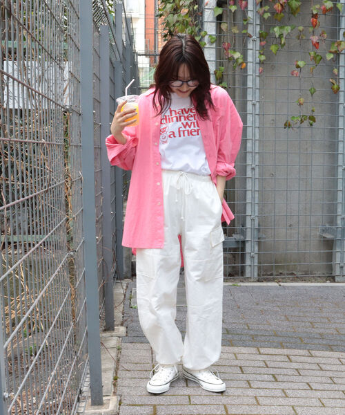 fredy repit（フレディレピ）の「DADDYシャツ（シャツ/ブラウス・レディース・オフホワイト/イエロー/サックスブルー/ピンク・38）」の18枚目の写真