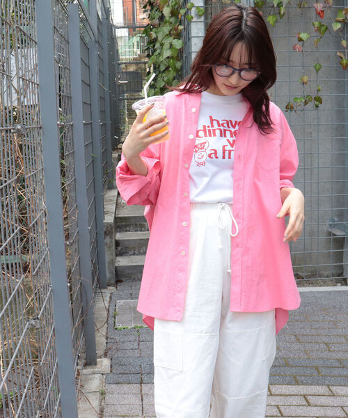 fredy repit（フレディレピ）の「DADDYシャツ（シャツ/ブラウス・レディース・オフホワイト/イエロー/サックスブルー/ピンク・38）」の20枚目の写真